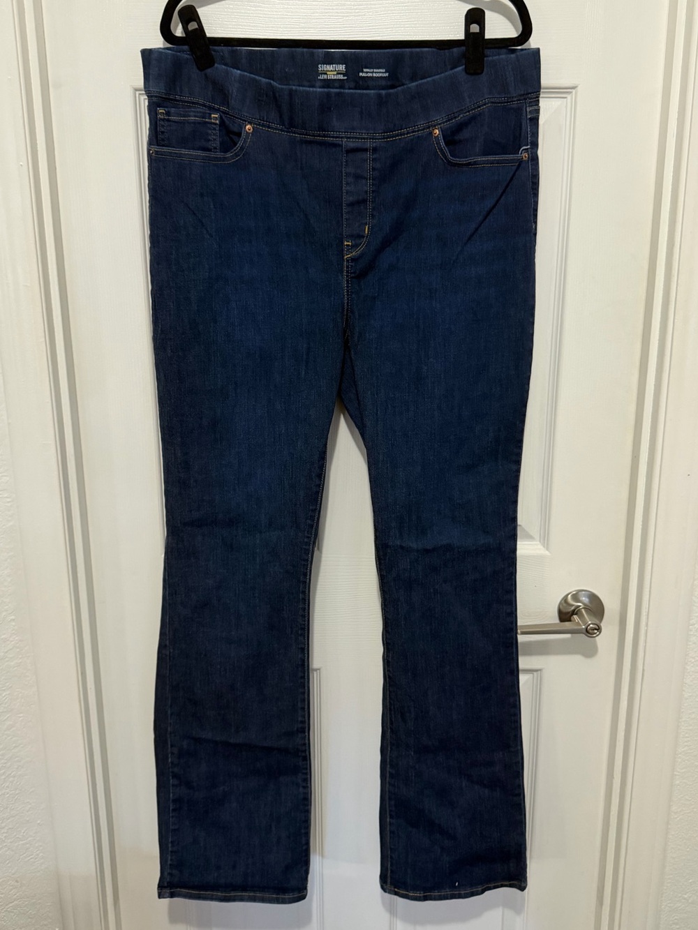 Signature by Levi Strauss Dark Wash Totally Shaping Pull-On Bootcut Jeans